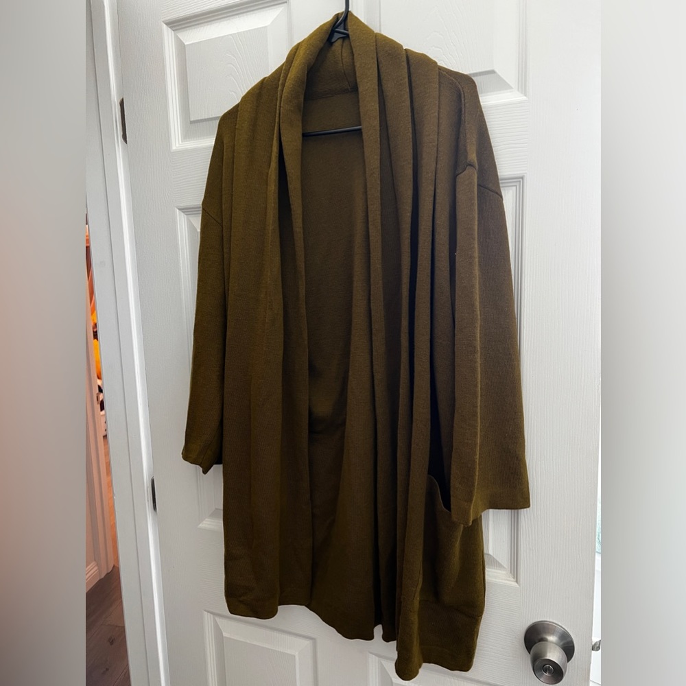 Olive Green Cardigan